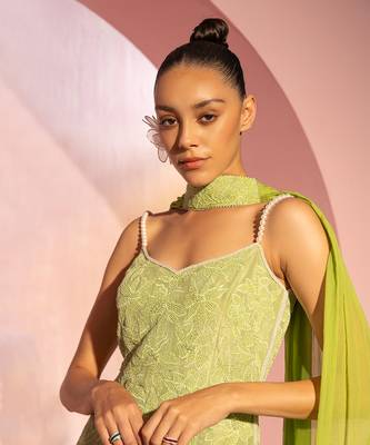Tamara green kurta set 4