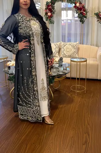 Kaftan in Georgette with Zardosi Work