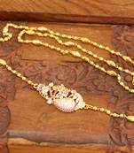 Gold platted peacock moppu chain