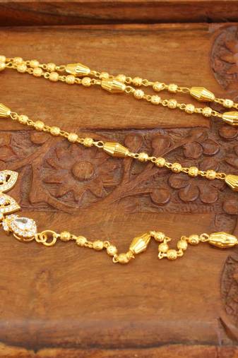 Gold platted peacock moppu chain