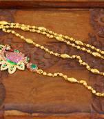 Gold platted peacock moppu chain