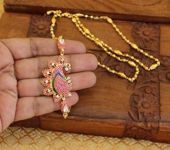Gold platted peacock moppu chain 2