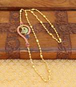 Gold platted peacock moppu chain