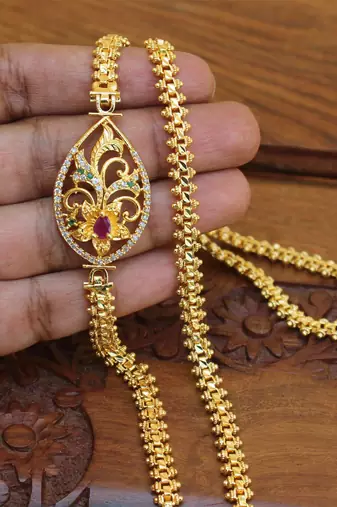 Gold platted moppu chain