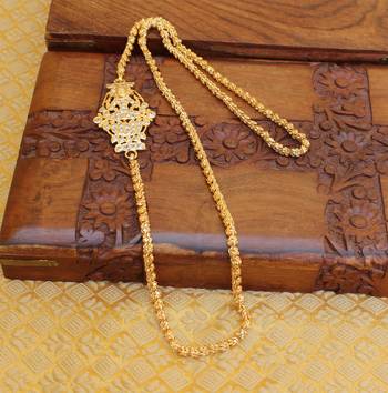 Gold platted lakshmi moppu chain 1