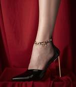 Dainty ultra-sleek metal heels