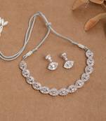 american diamond diamond eye jewellery set