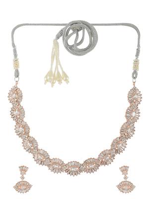 american diamond diamond eye jewellery set 3