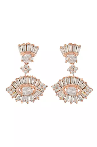 american diamond diamond eye jewellery set
