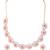 Rose gold plated american diamond faux ruby jewellery set