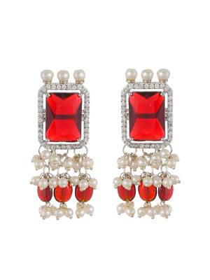 Multi color stone heavy choker jewellery set 4