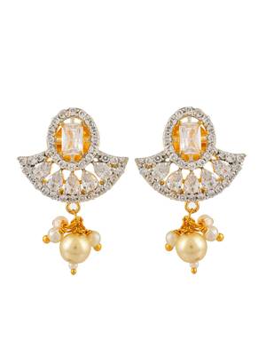 Semi precious layered jewellery set with american diamond bow side 4