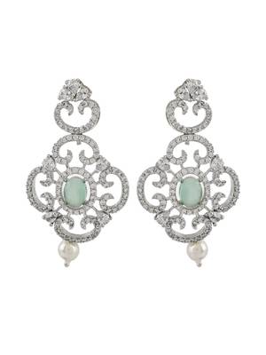 Peridot layered necklace with ad brooch and earrings 4