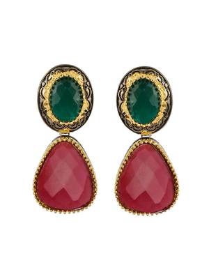 Jadau kundan designer choker jewellery set 4