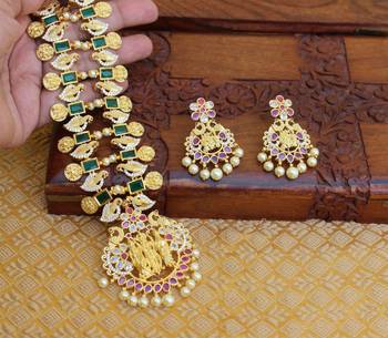 Designer ram pariwar  cz necklace set 2