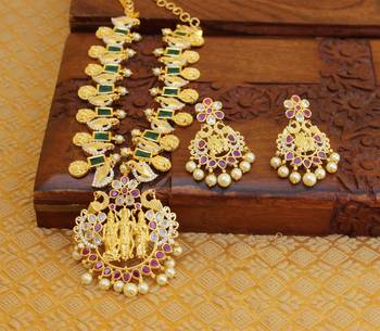 Designer ram pariwar  cz necklace set 3