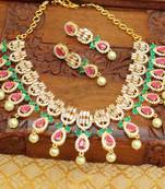 Designer cz  necklace set