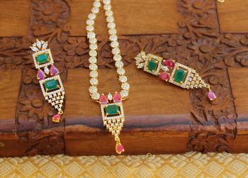 Designer cz  necklace set 1