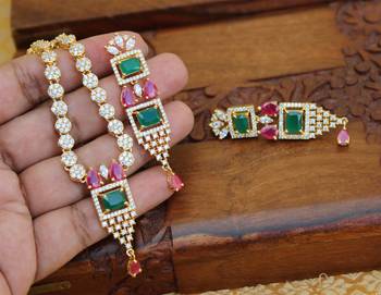 Designer cz  necklace set 2