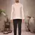 cream cotton short kurta for mens