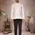 white cotton short kurta for mens