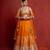 Burnt Orange Gotapatti and Sequin Lehenga