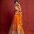 Burnt Orange Gotapatti and Sequin Lehenga