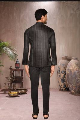 black cotton short kurta for mens 2