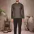 brown cotton short kurta for mens