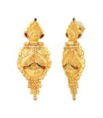 Stefan traditional gold plated floral shaped meenakari work necklace set for women (cajns1001)