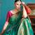 Elora  banarasi silk saree with blouse(rama green)