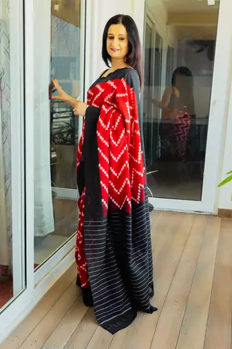 Handloom Ikat on cotton