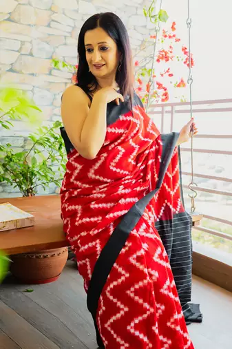Handloom Ikat on cotton