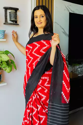 Handloom Ikat on cotton