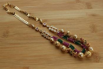 Lovely handmade bead necklace set 2