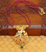 Handmade peacock necklace