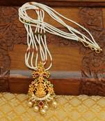 Lovely temple pendant with beads mala