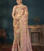 Desginer Stone Work Digital Printed Banarasi Trendy Saree For Women