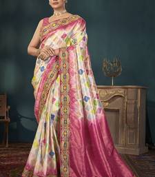 Desginer Stone Work Digital Printed Banarasi Trendy Saree For Women