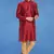 Plain art silk kurta maroon with churidar traditional look
