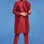 Plain art silk kurta maroon with churidar traditional look