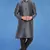 Plain art silk kurta grey with churidar traditional look