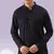 Blue plain cotton short kurta with churidar traditional look
