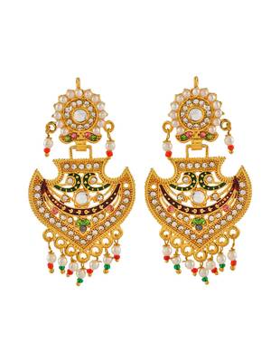 Traditional pearl long jewellery set 3