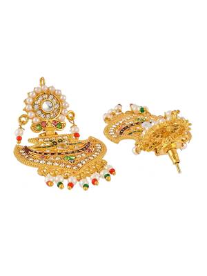 Traditional pearl long jewellery set 4