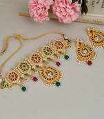 Gold plated classic jewellery set