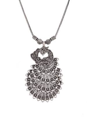 Peacock feather necklace 3