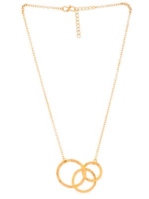 Borromean trinity triquetra circle pendant chain 3