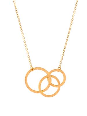 Borromean trinity triquetra circle pendant chain 4