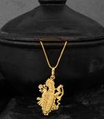 Gold plated shrinath shrijee pendant chain